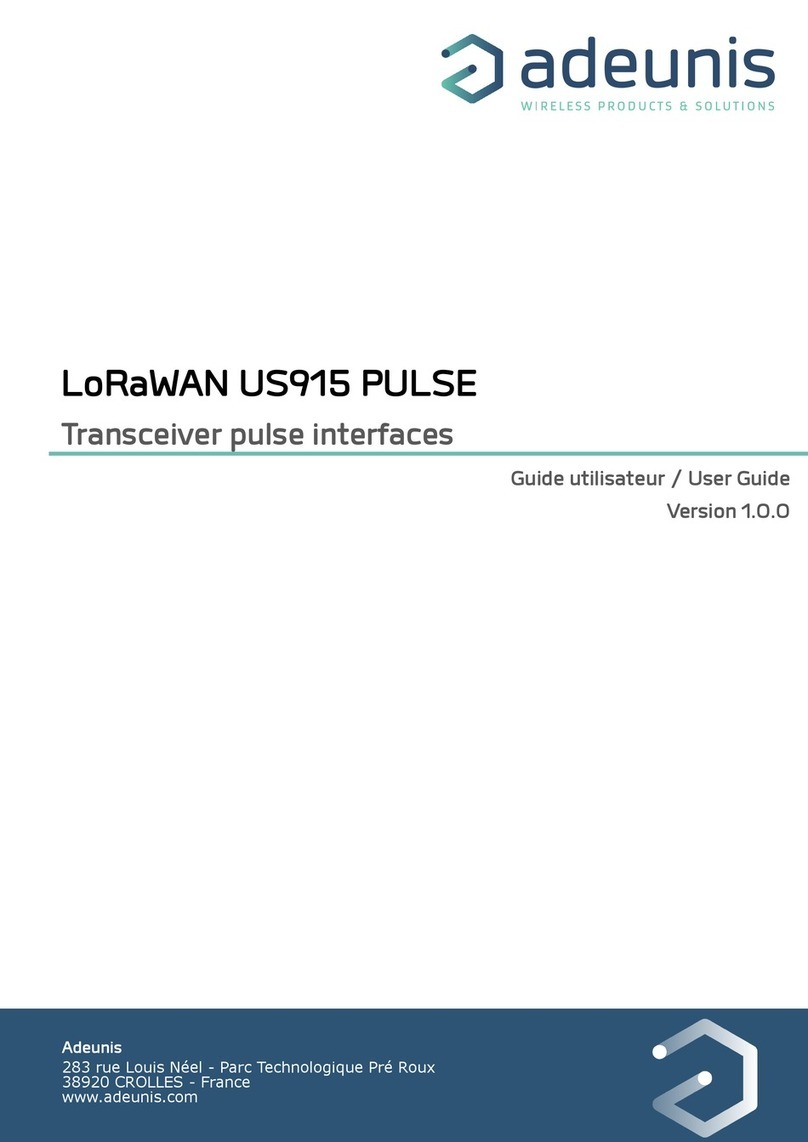 Adeunis RF PULSE US915 user guide