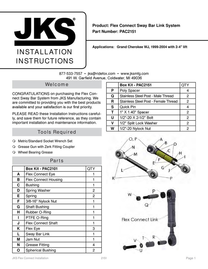 JKS PAC2151 installation instructions