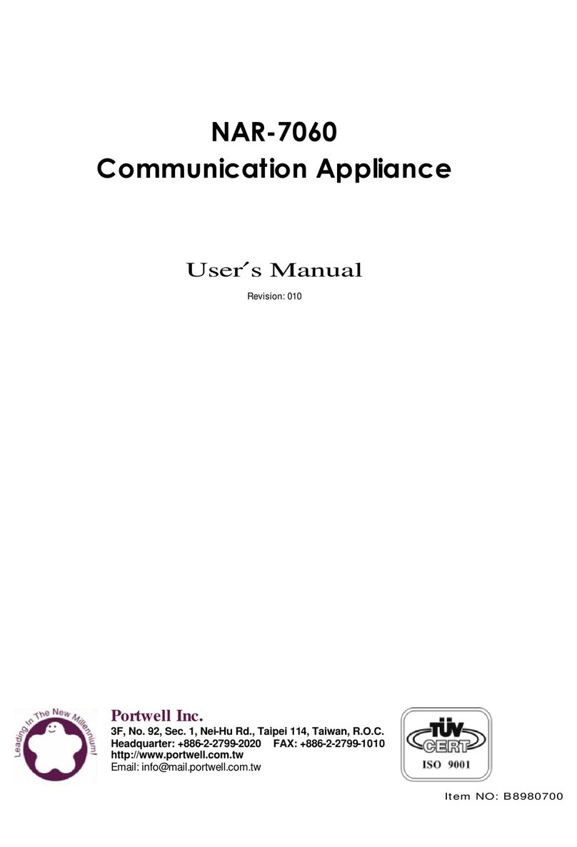 Portwell NAR-7060 user manual