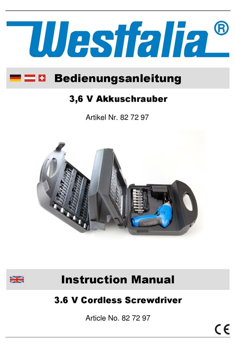 Westfalia 82 72 97 User manual
