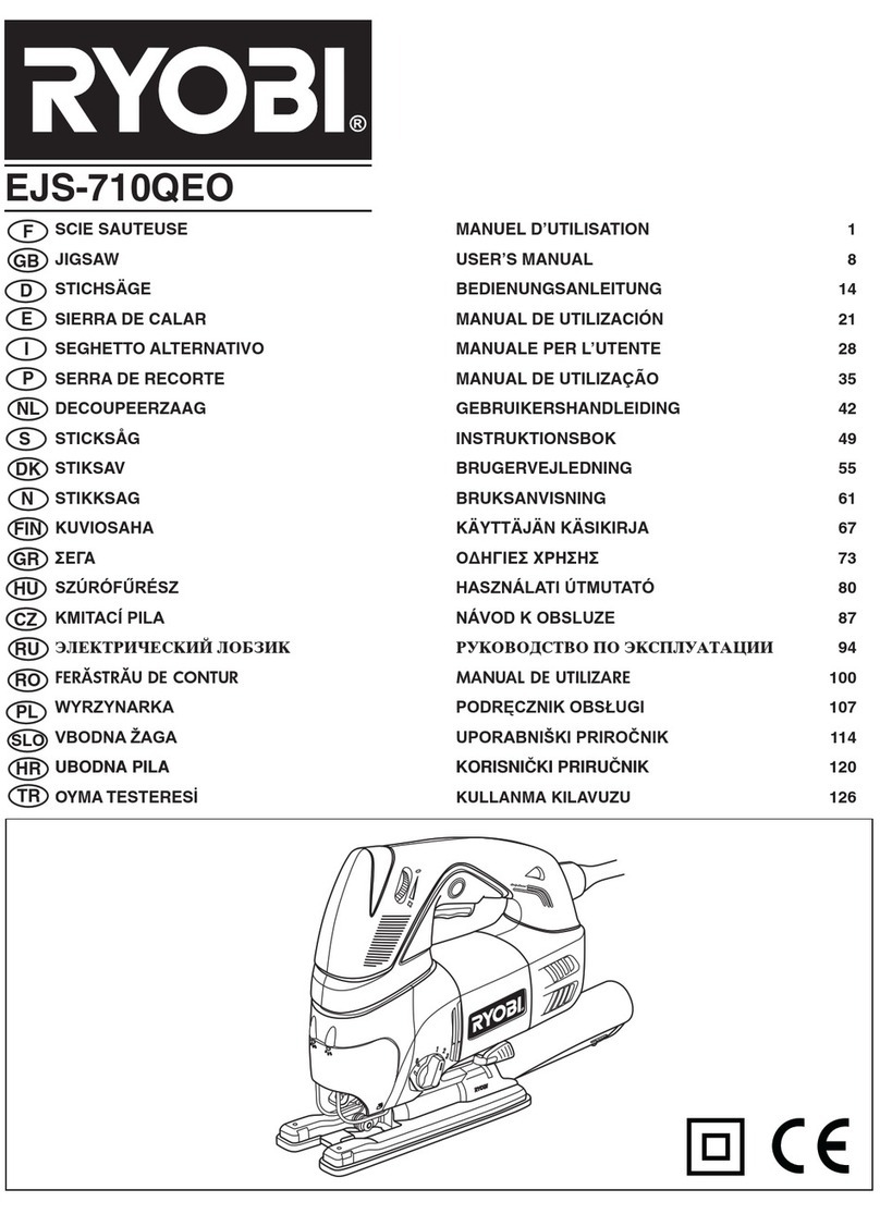 Ryobi EJS-710QEO User manual