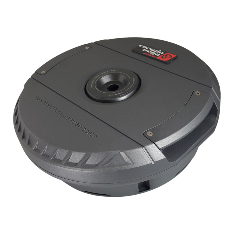 Cerwin-Vega Vega Series user manual