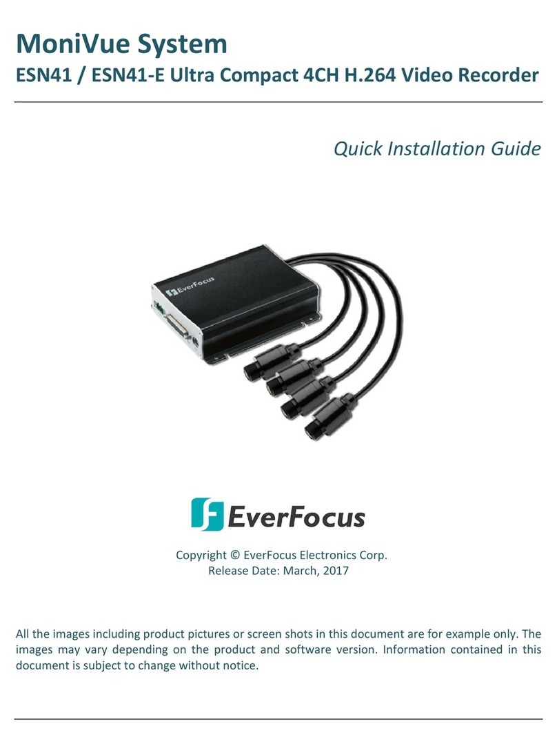 EverFocus MoniVue System ESN41 Quick installation guide
