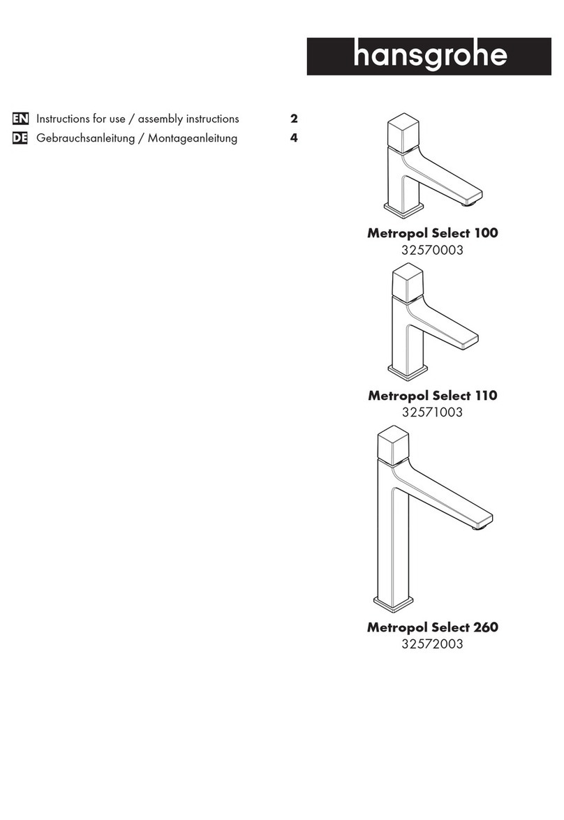 Hans Grohe Metropol Select 100 32570003 Manual Hans Grohe Metropol Select 100 32570003 Manual
