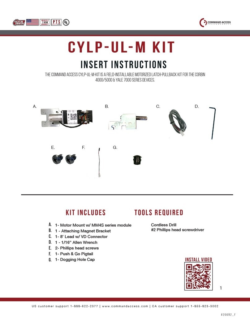 Command access CYLP-UL-M KIT User manual Command access CYLP-UL-M KIT User manual