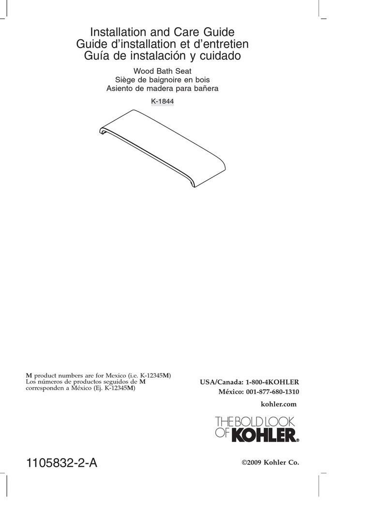 Kohler K-1844 Assembly instructions