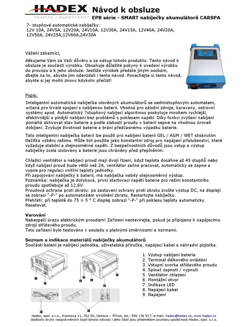 Hadex EBC1210 manual