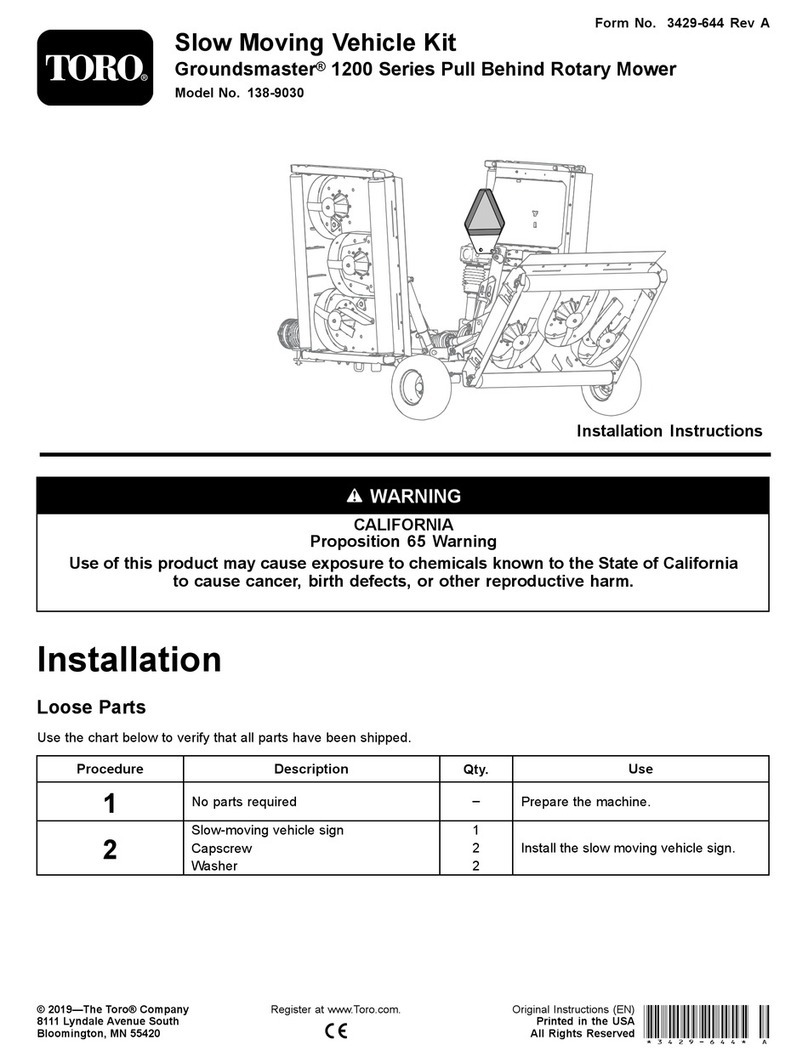 Toro Groundsmaster 1200 Series User manual Toro Groundsmaster 1200 Series User manual