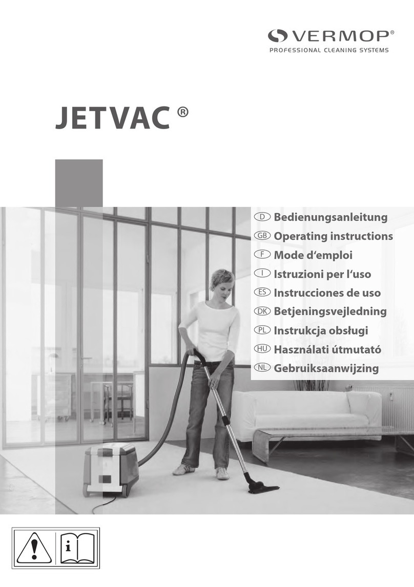Vermop Jetvac operating instructions