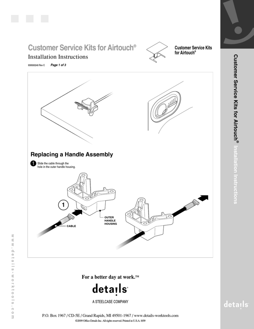 Steelcase Details Airtouch installation instructions Steelcase Details Airtouch installation instructions