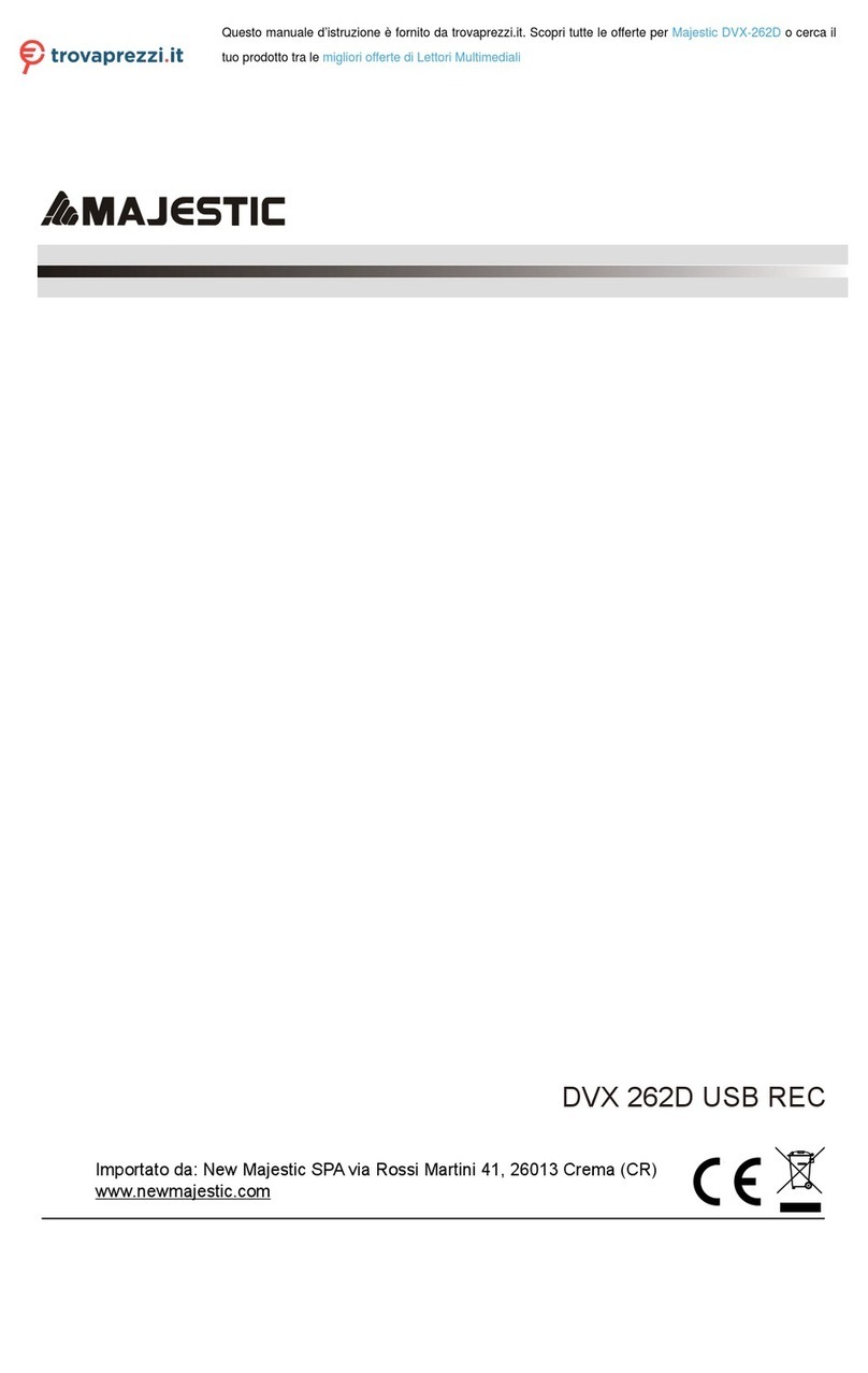 Majestic DVX 262D USB REC manual