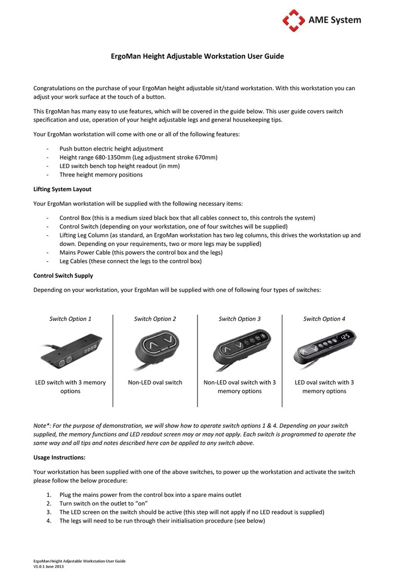 AME System ErgoMan User manual