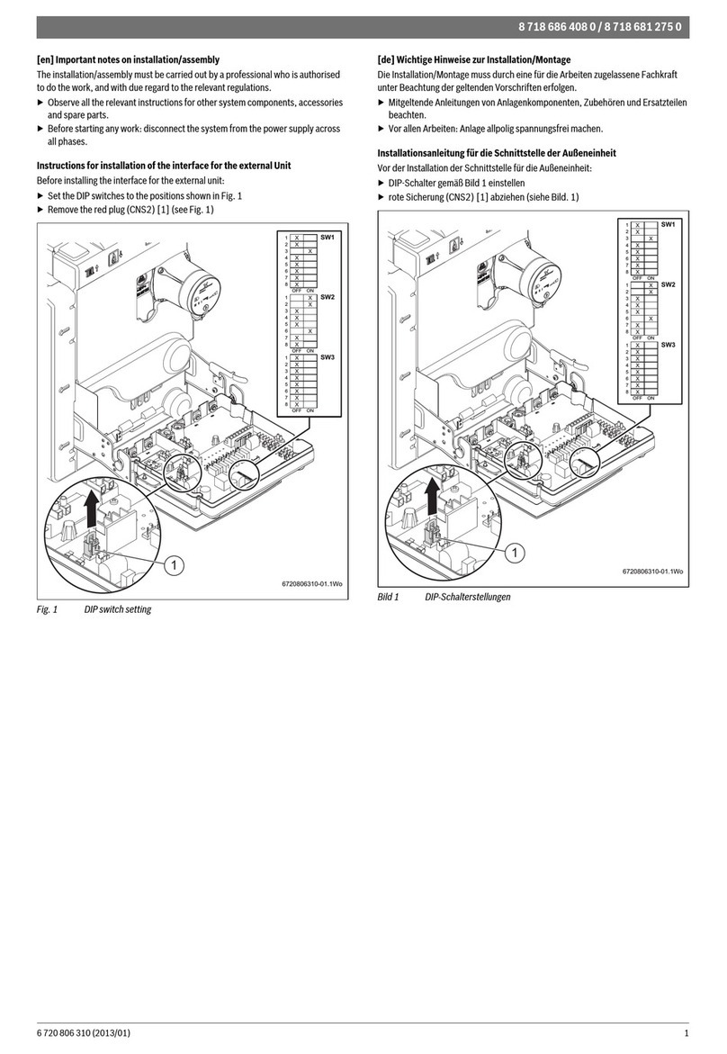 Bosch 8 718 686 408 0 Important notes on installation/assembly