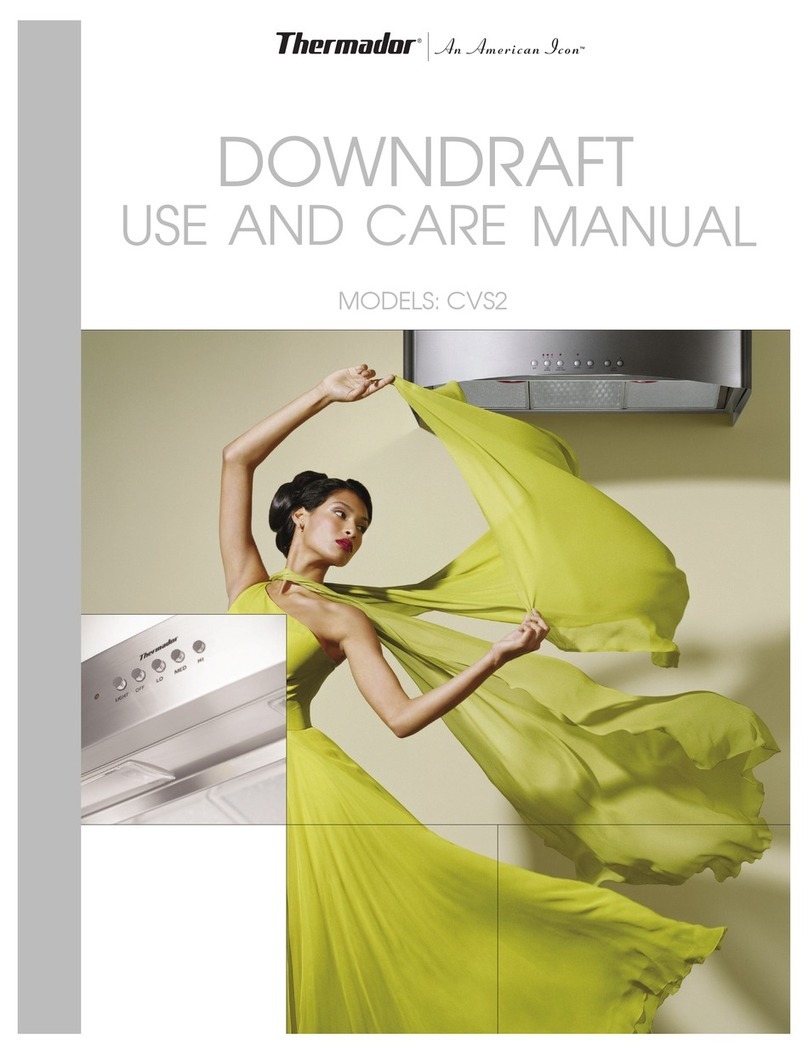 Thermador CVS2 Series use and care manual