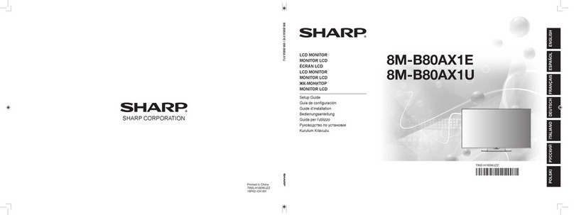 Sharp 8M-B80AX1E User manual