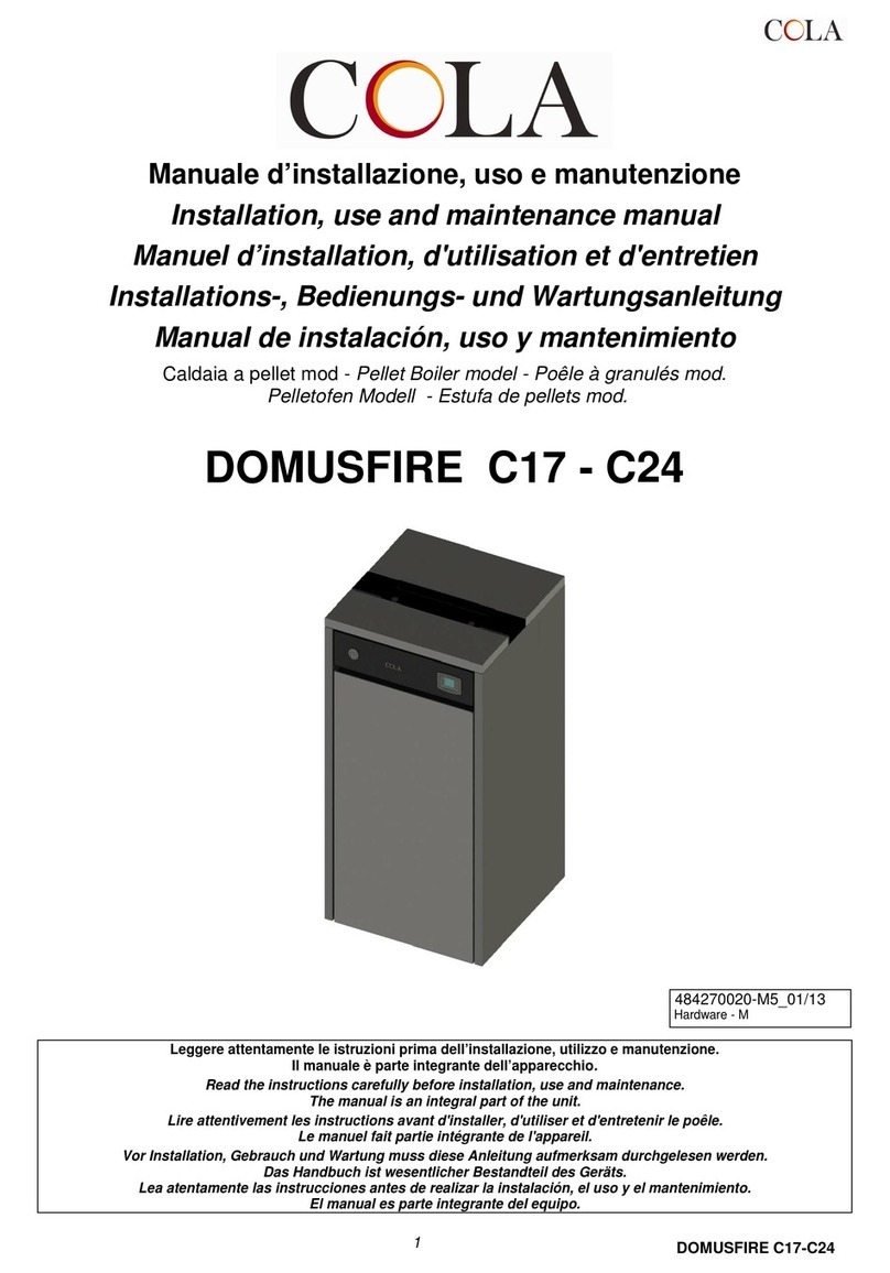 Cola DOMUSFIRE C17 Installation, use and maintenance manual Cola DOMUSFIRE C17 Installation, use and maintenance manual