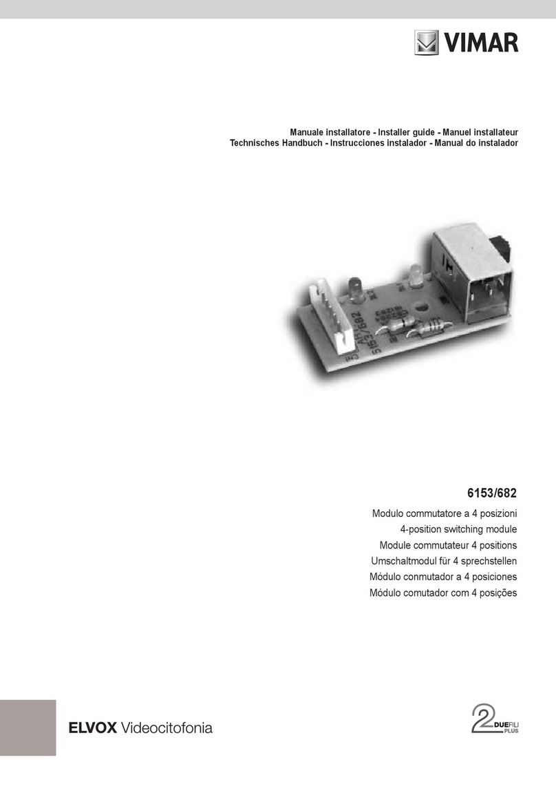 Vimar 6153/682 Assembly instructions