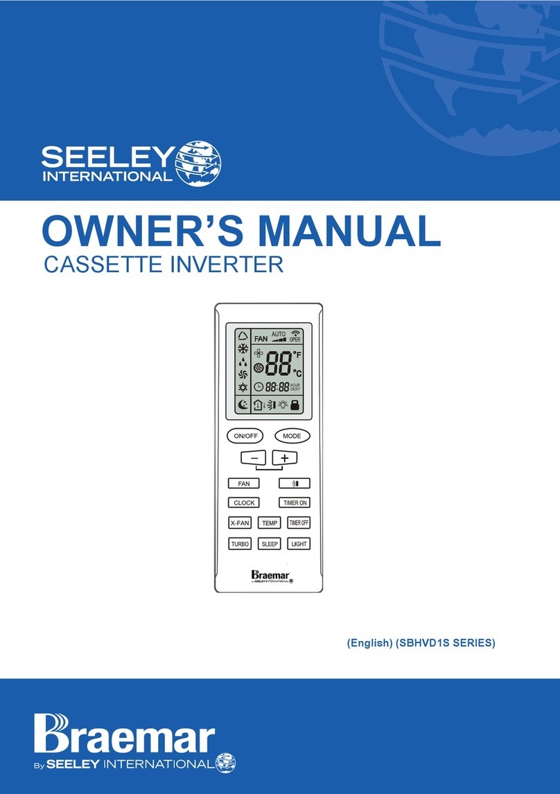 Seeley Braemar SBHVD1S Series User manual