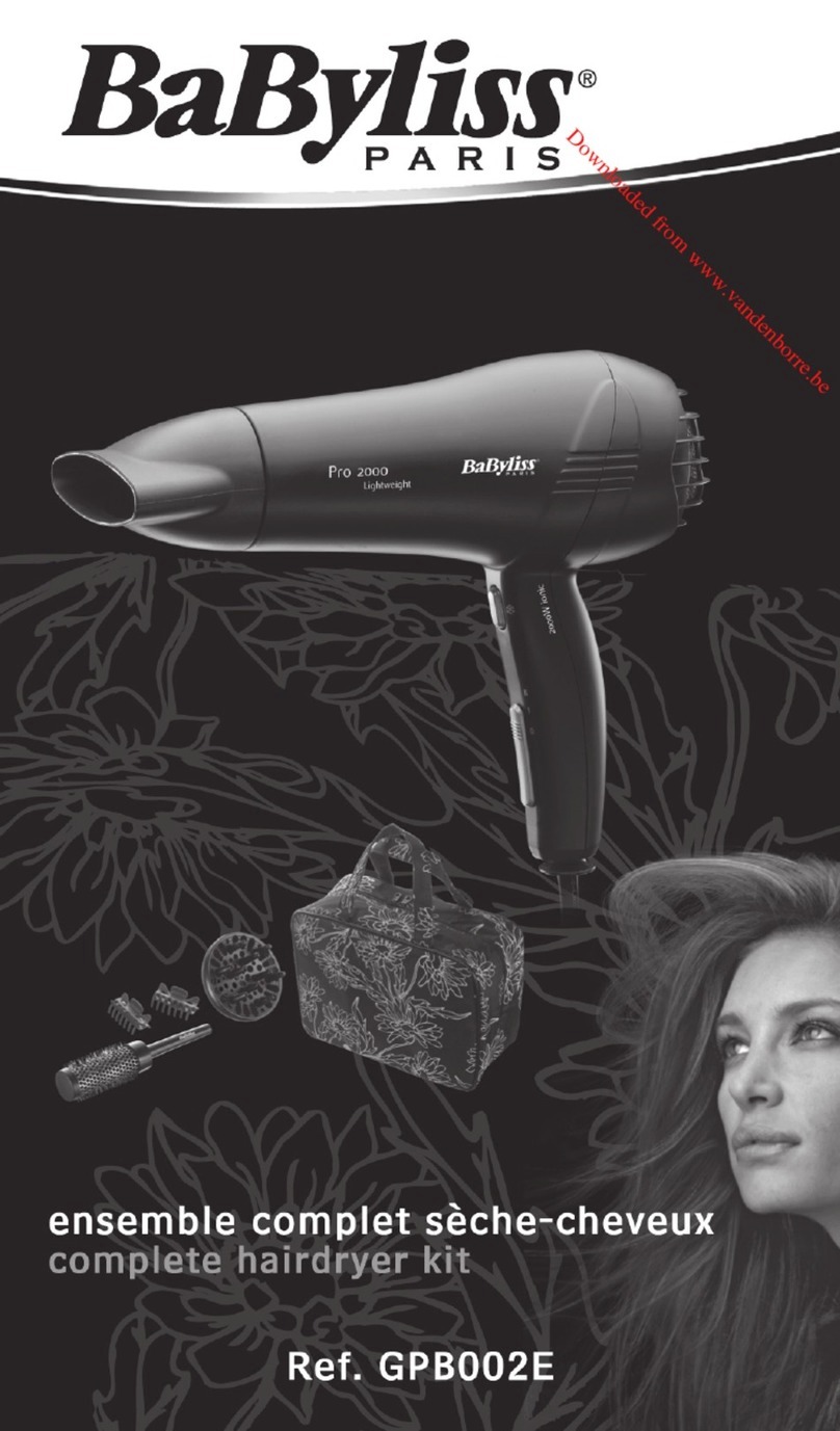 BaByliss GPB002E User manual