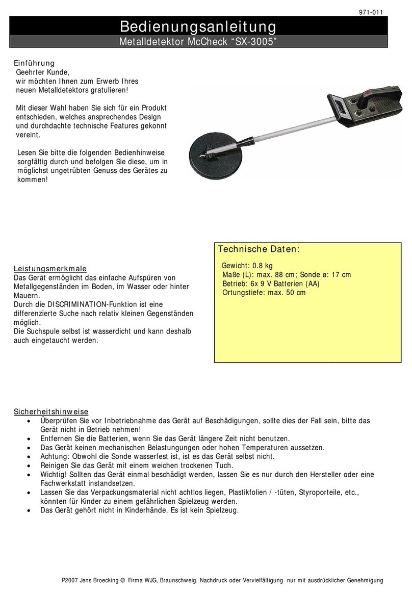 McCheck SX-3005 Reference manual