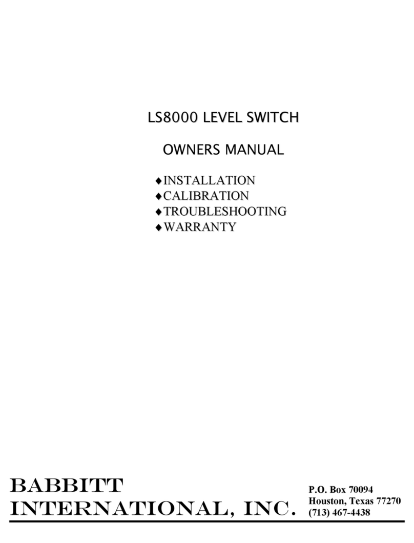 BABBITT LS8000 owner's manual
