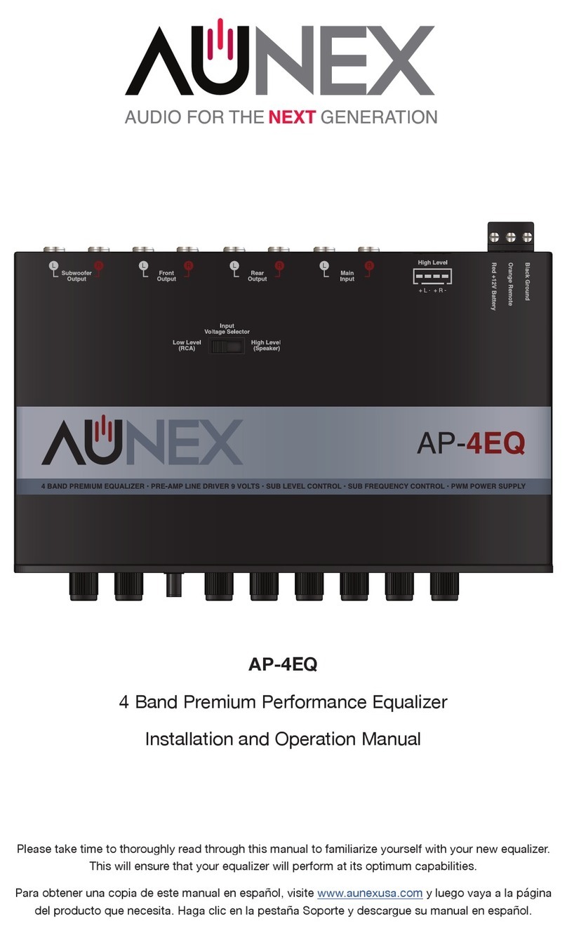 Aunex AP-4EQ Installation and operation manual