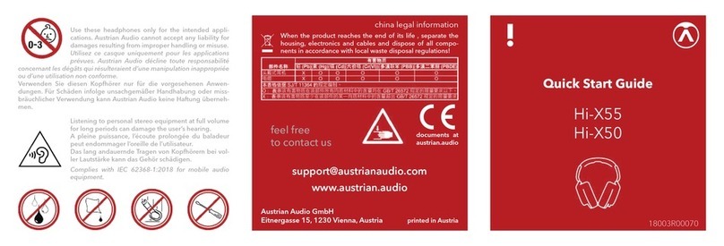 Austrian Audio Hi-X55 User manual