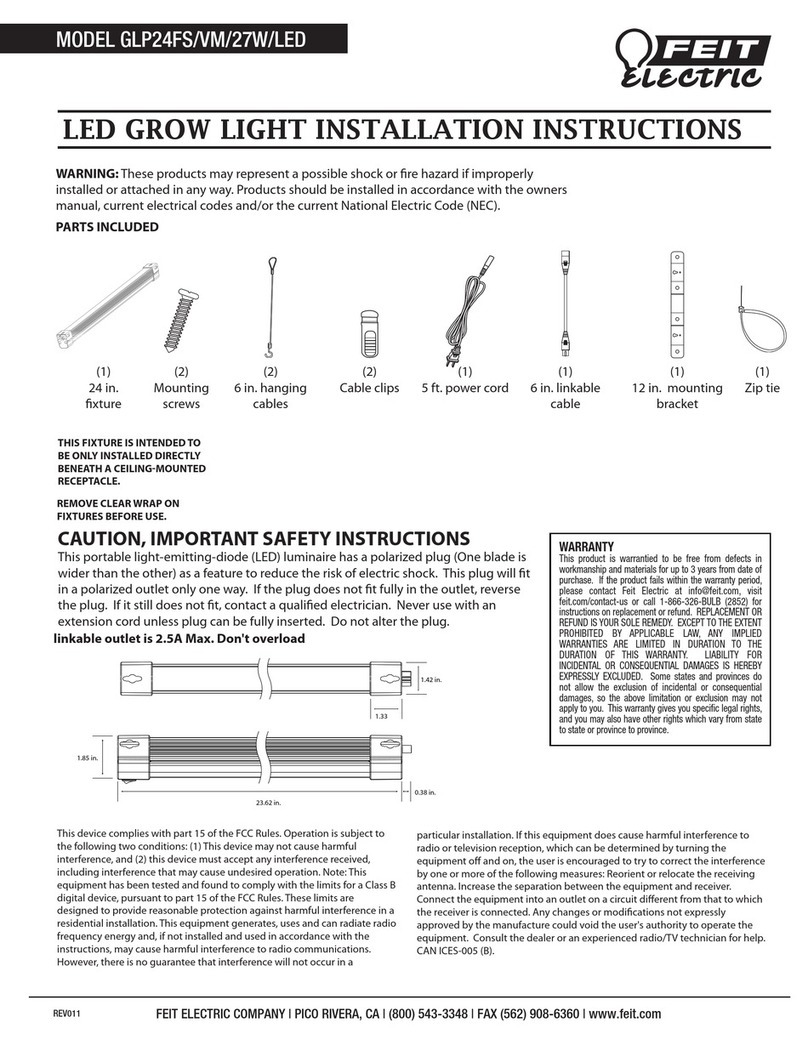 Feit Electric GLP24FS/VM/27W/LED installation instructions