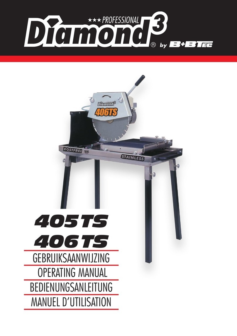 B+BTec Diamond 3 405 TS operating manual