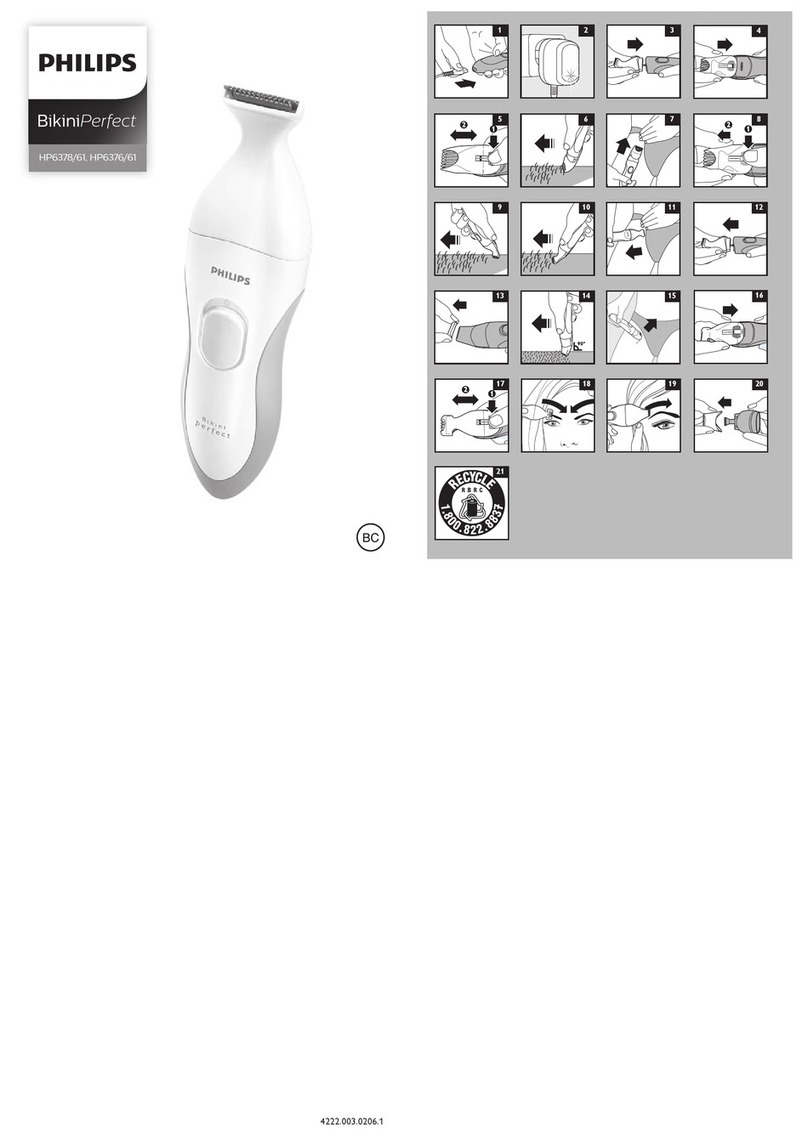 Philips BikiniPerfect HP6378/61 User manual Philips BikiniPerfect HP6378/61 User manual