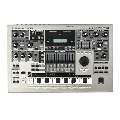 Roland Groovebox MC-505 Parts list manual