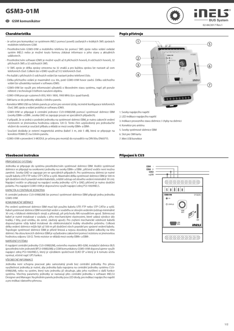 iNels GSM3-01M User manual