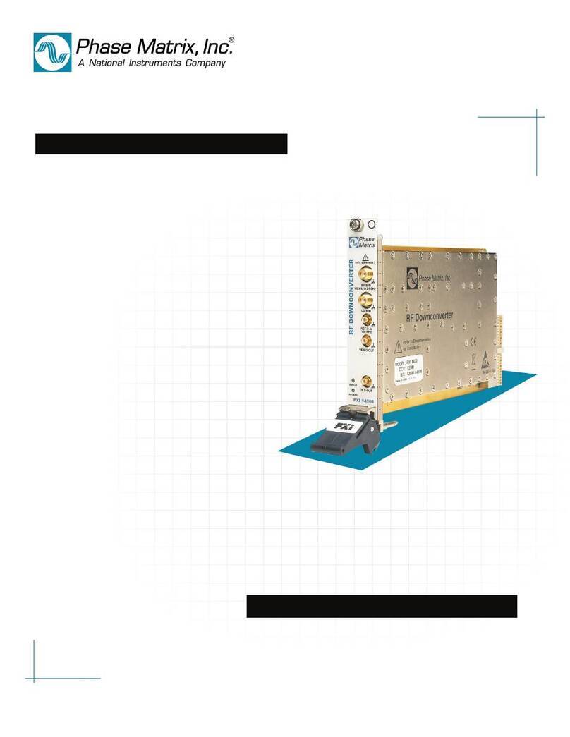 National Instruments Phase Matrix PXI-1430B User manual National Instruments Phase Matrix PXI-1430B User manual