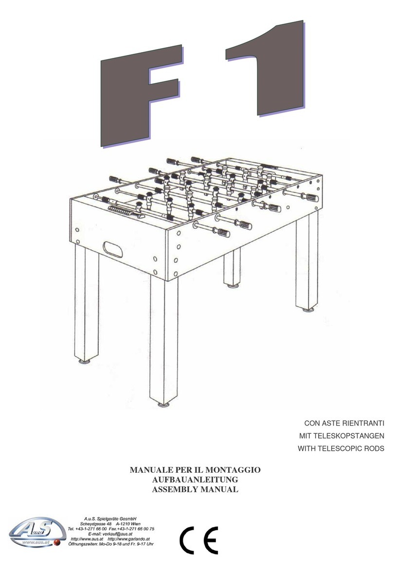 Garlando F1 Assembly manual Garlando F1 Assembly manual