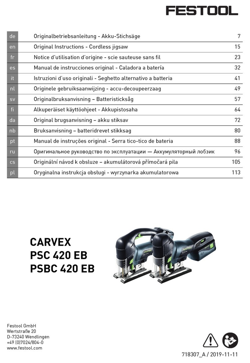 Festool PSC 420 EB Original instructions