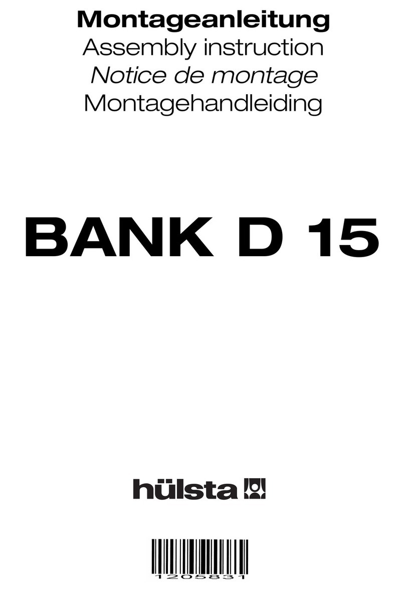 Hülsta Bank D15 User manual Hülsta Bank D15 User manual