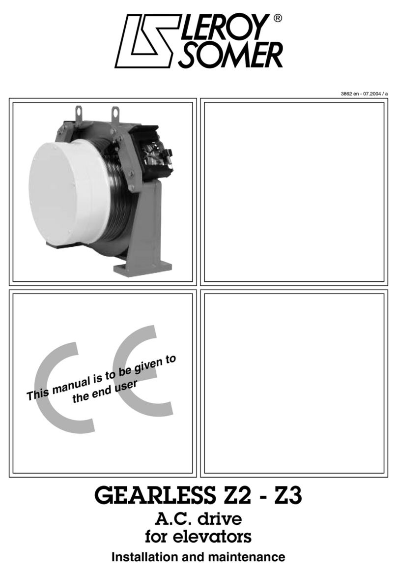 Leroy-Somer GEARLESS Z2 Installation and Maintenance