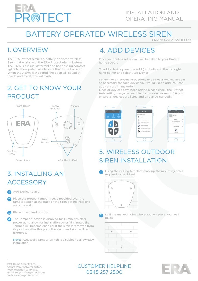 ERA Protect SALAPWHESSU Installation and operating manual