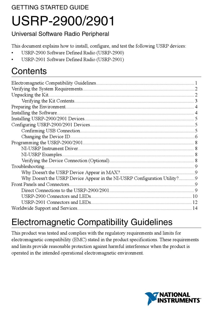 National Instruments USRP-2900 Getting started guide