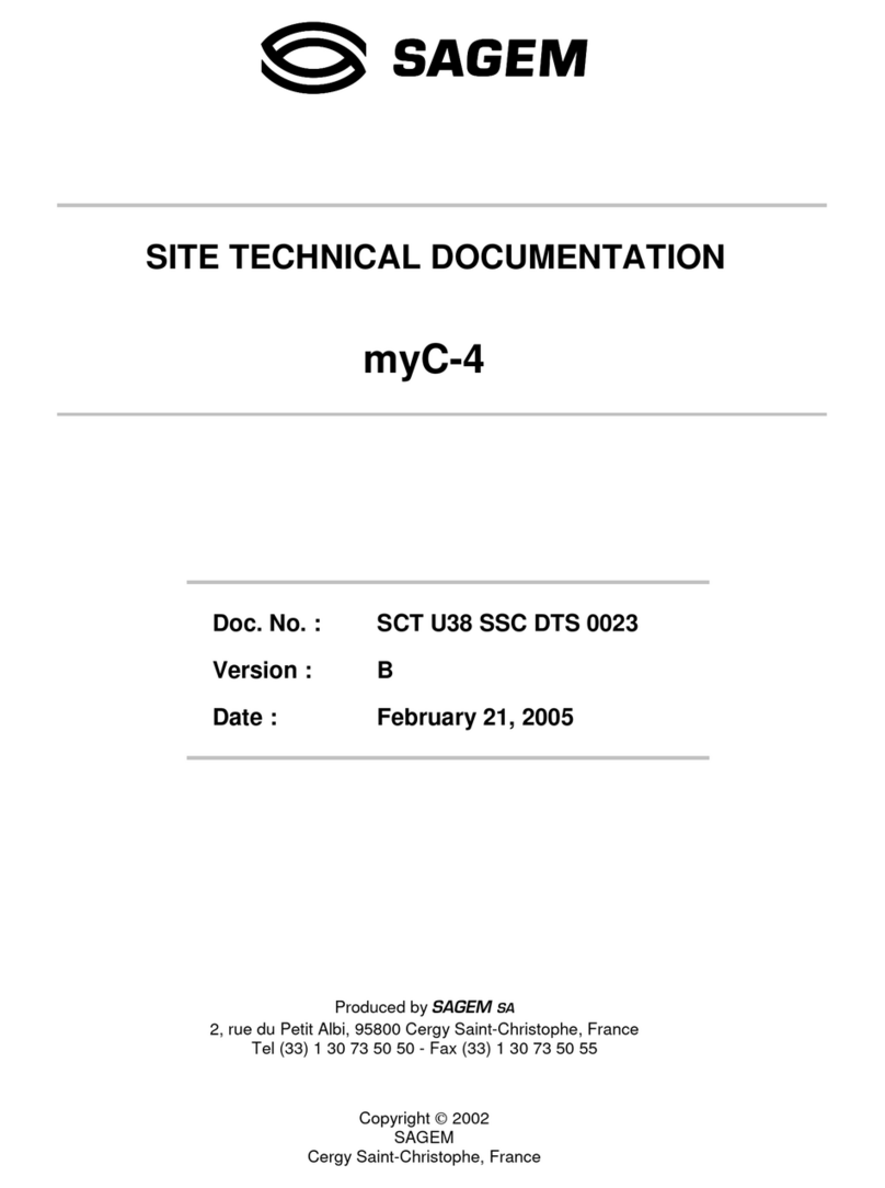 Sagem MYC-4 Site Technical Documentation