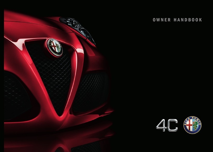 Alfa Romeo 4C Spider 2015 Owner's handbook