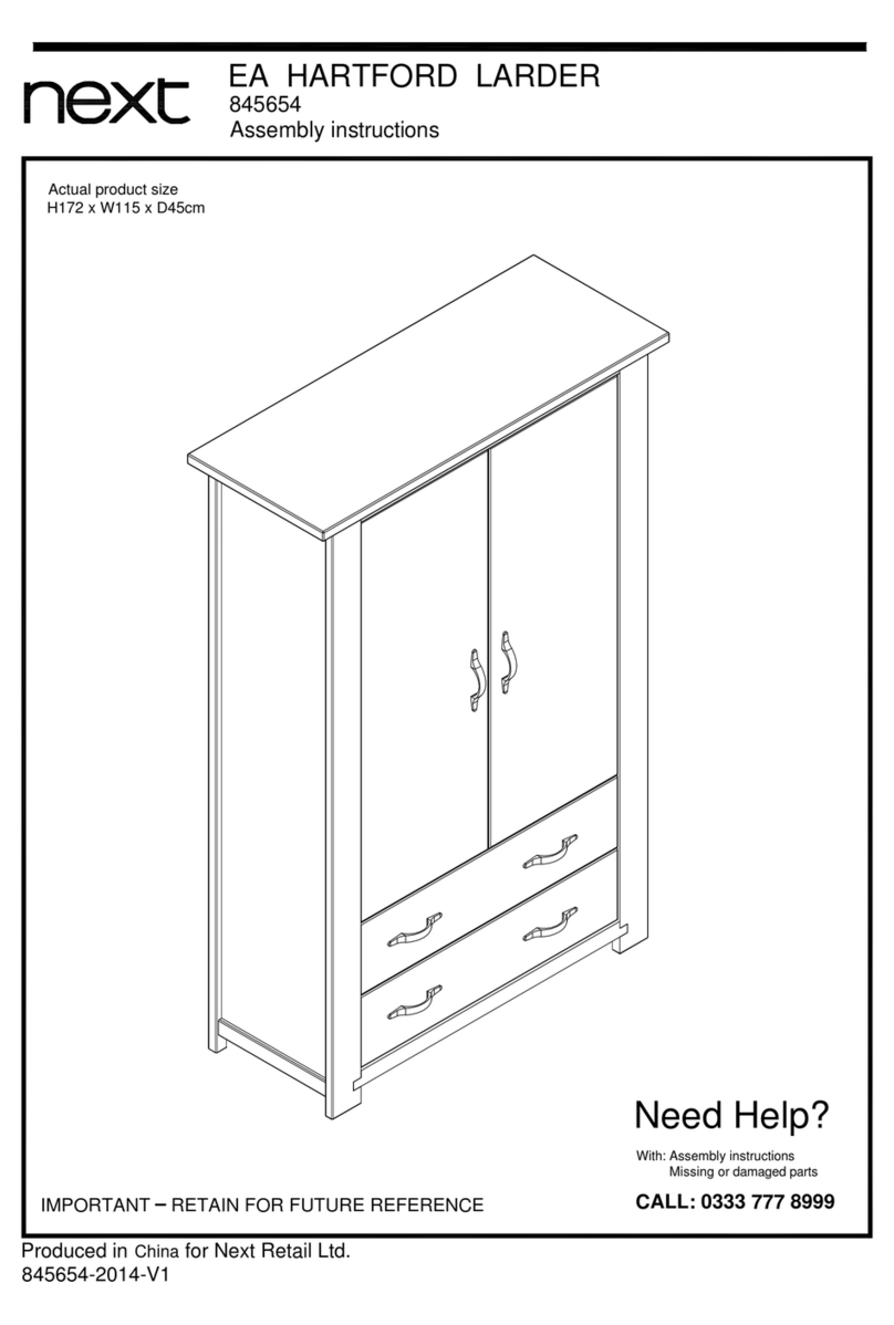 Next EA HARTFORD LARDER 845654 User manual