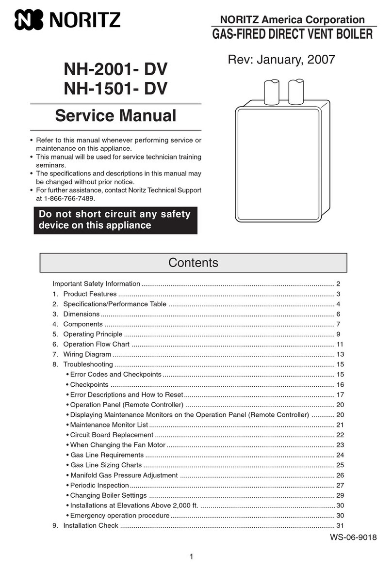 Noritz NH-2001- DV Service manual