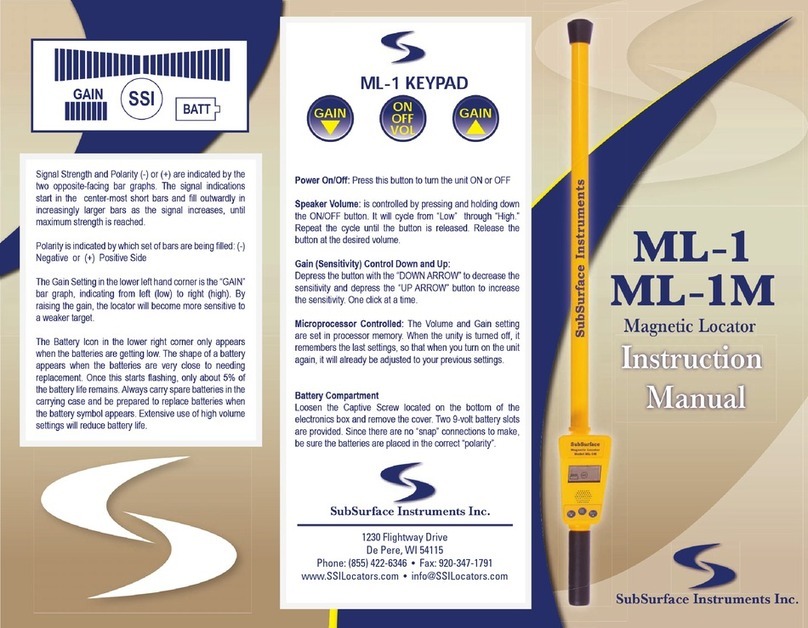 SubSurface Instruments ML-1 instruction manual