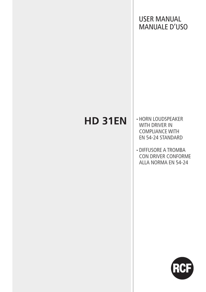 RCF HD 31EN User manual