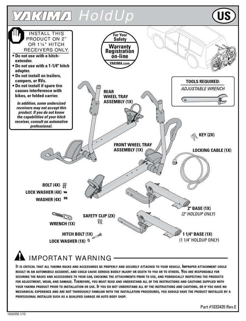 Yakima HoldUp User manual