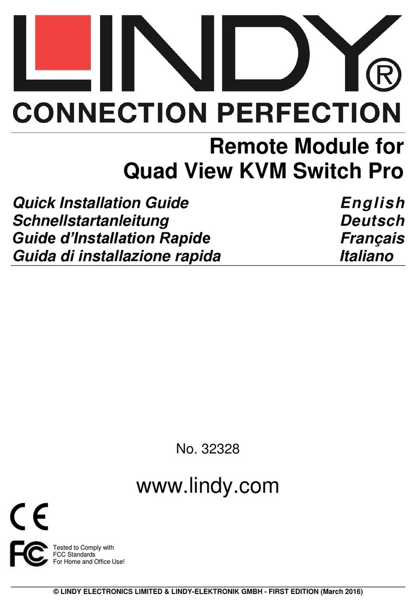 Lindy 32328 Quick installation guide Lindy 32328 Quick installation guide