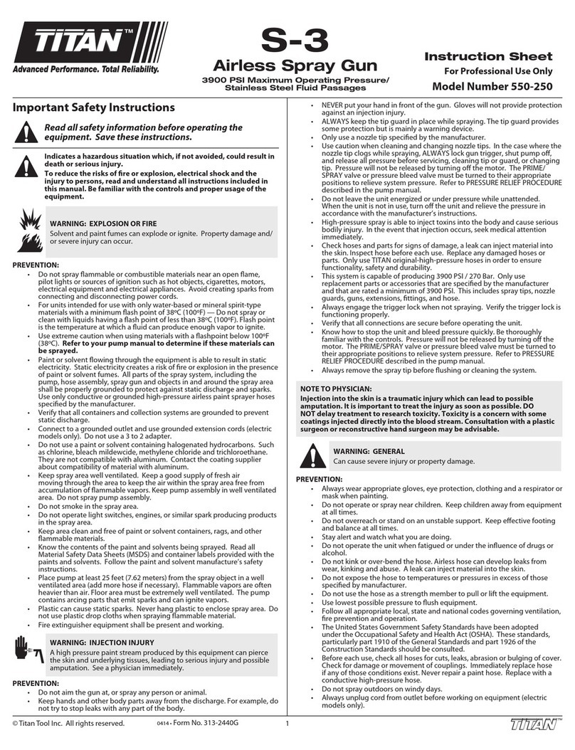 Titan S-3 User manual Titan S-3 User manual