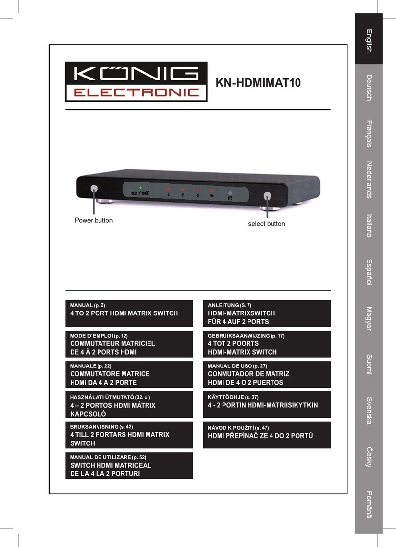 König Electronic KN-HDMIMAT10 manual