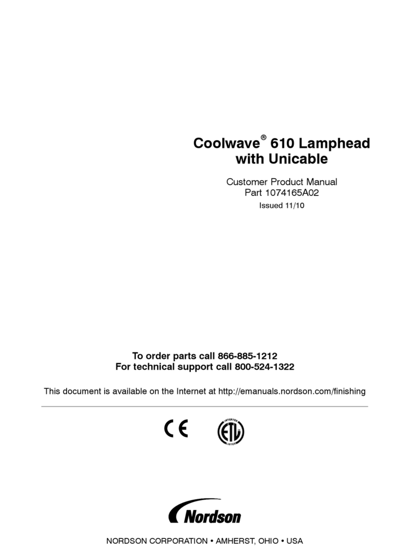 Nordson Coolwave 610 Customer product manual